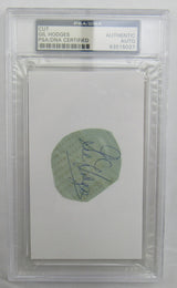 Gil Hodges Cut Signed Auto PSA/DNA Encapsulated