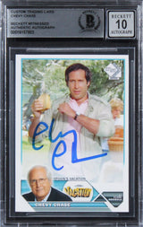 Chevy Chase Vacation Authentic Signed Custom Trading Card Auto 10! BAS Slabbed 2