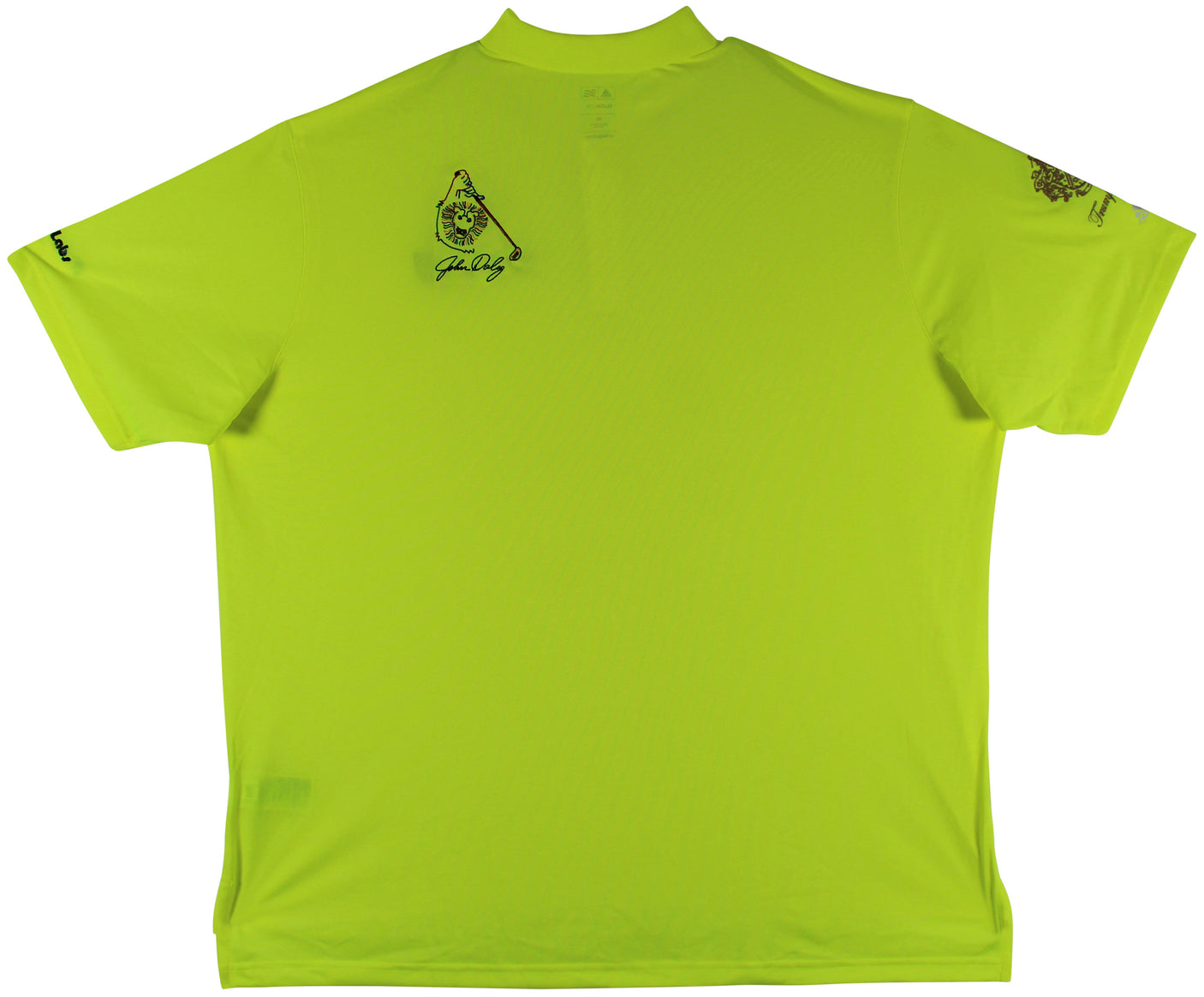 John Daly Signed Match Worn Yellow Adidas Climalite Polo Shirt BAS #BH00367