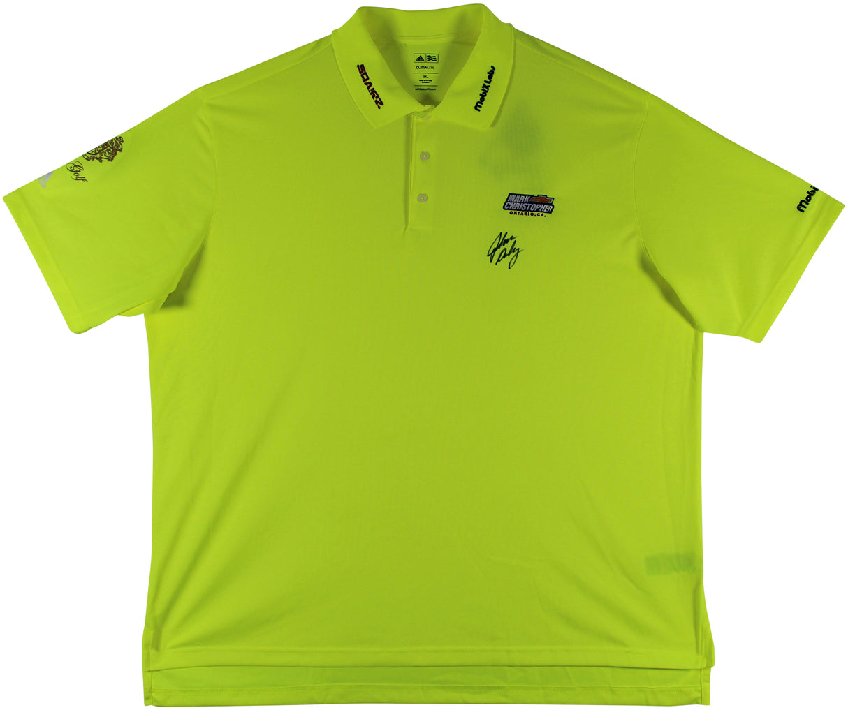 John Daly Signed Match Worn Yellow Adidas Climalite Polo Shirt BAS #JD15BH00368