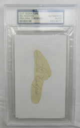 Gil Hodges Cut Signed Auto PSA/DNA Encapsulated IV