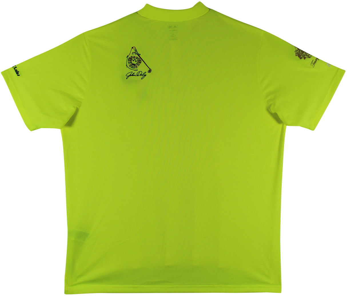 John Daly Signed Match Worn Yellow Adidas Climalite Polo Shirt BAS #JD15BH00368