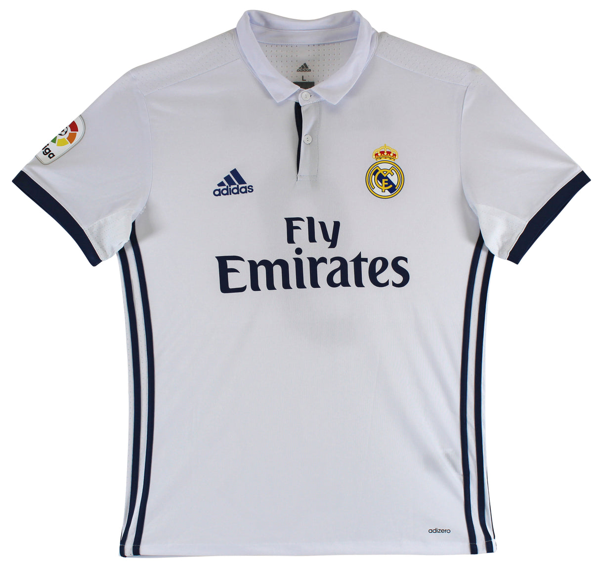 Real Madrid Karim Benzema Authentic Signed White Adidas Jersey Autographed BAS