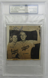 Gil Hodges Cut Signed Auto PSA/DNA Encapsulated XX