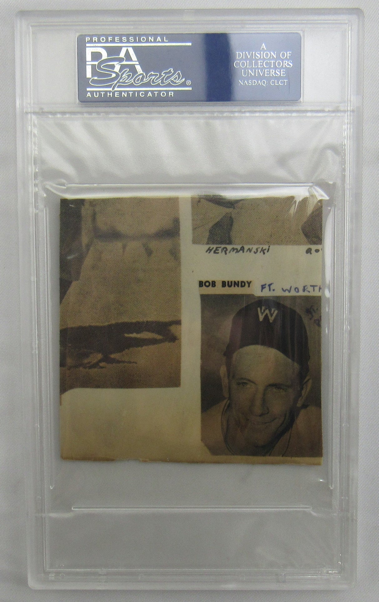 Gil Hodges Cut Signed Auto PSA/DNA Encapsulated XX