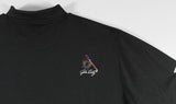 John Daly Signed Match Worn Black Folds Of Honor Loudmouth Polo Shirt BAS