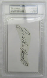 Joe Namath Cut Signed Auto PSA/DNA Encapsulated I