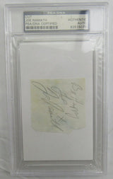 Joe Namath Cut Signed Auto PSA/DNA Encapsulated V