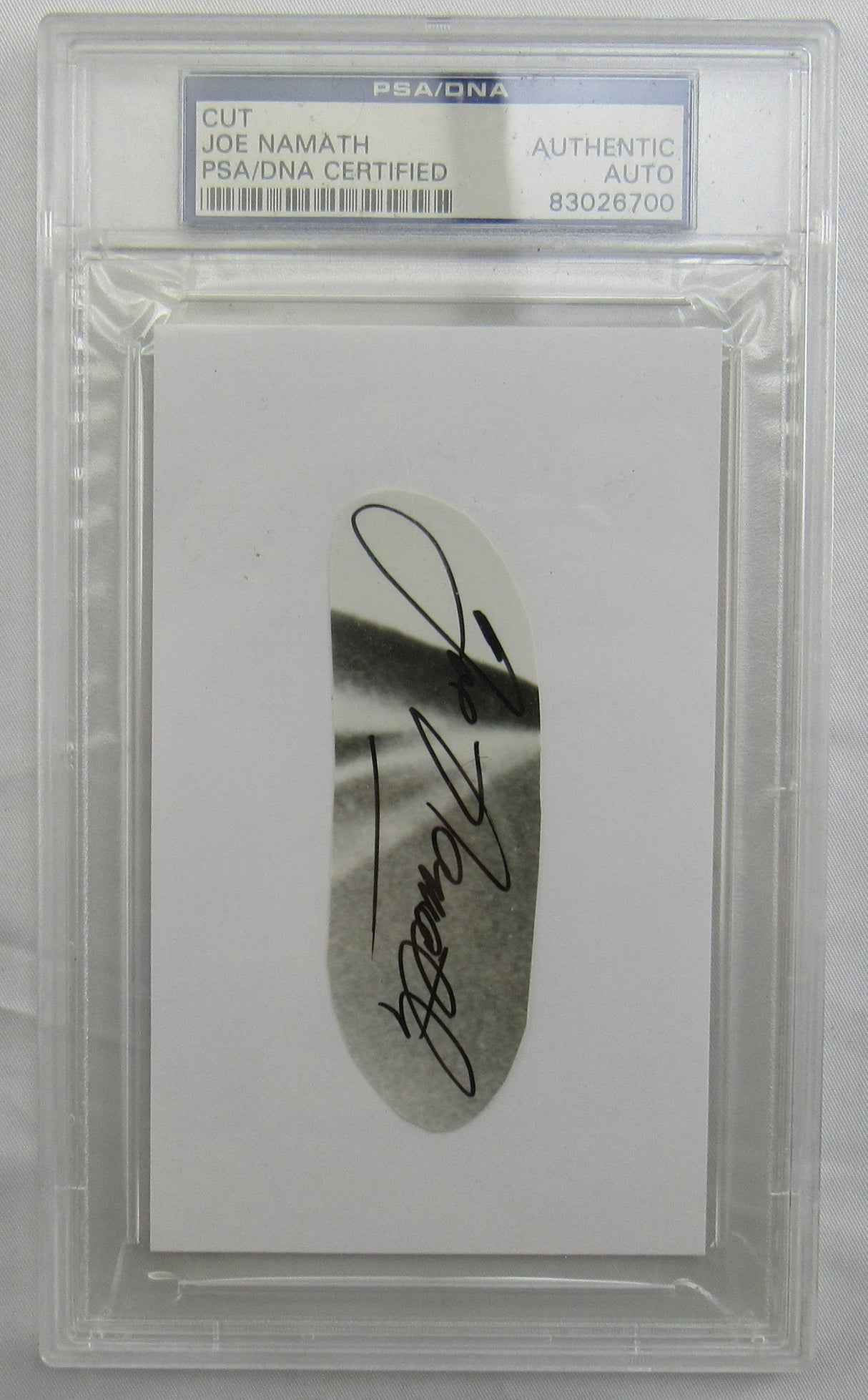 Joe Namath Cut Signed Auto PSA/DNA Encapsulated VII