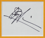 Janet Leigh & Anthony Perkins Psycho Signed 3x5 Index Card Framed Display BAS
