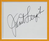 Janet Leigh & Anthony Perkins Psycho Signed 3x5 Index Card Framed Display BAS