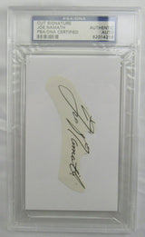 Joe Namath Cut Signed Auto PSA/DNA Encapsulated XIV