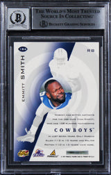 Cowboys Emmitt Smith Signed 1997 Pinnacle #184 Card Auto 10! BAS Slabbed
