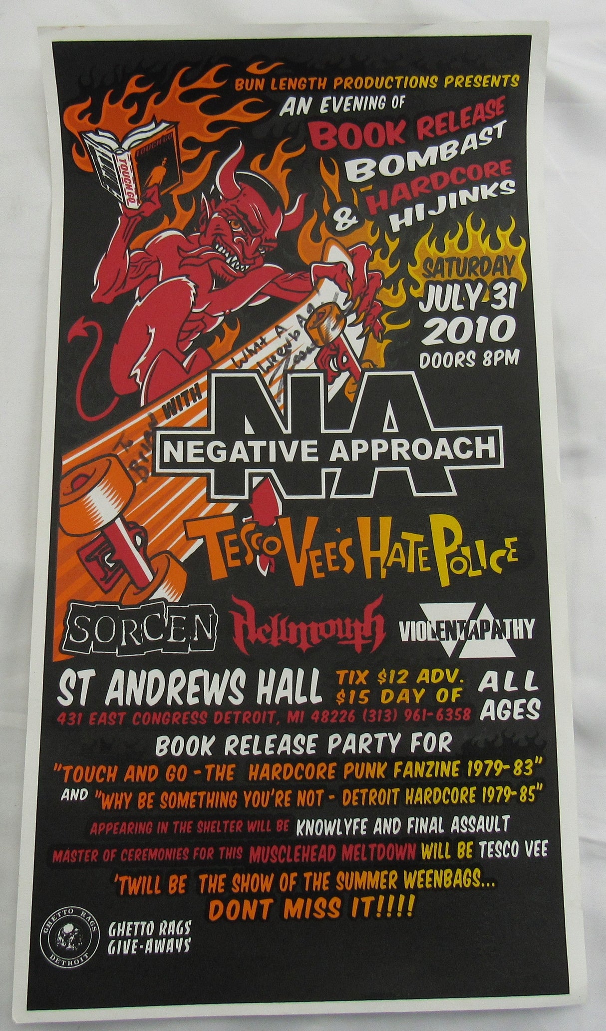Large Tesco Vee and the Meatmen Lot - Touch and Go, War of the Superbikes and more