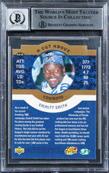 Cowboys Emmitt Smith Signed 1996 Collector's Choice #4 Card Auto 10! BAS Slabbed
