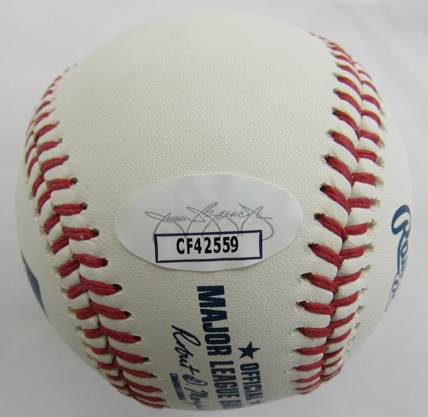 Johan Santana Signed Auto Rawlings Baseball w/ Insc JSA CF42559
