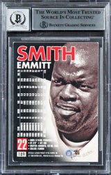 Cowboys Emmitt Smith Signed 1998 Skybox Premium #189 Card Auto 10! BAS Slabbed