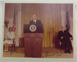 Gerald Ford Betty Ford Signed Auto 8x10 PSA/DNA LOA Z00052