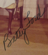 Gerald Ford Betty Ford Signed Auto 8x10 PSA/DNA LOA Z00052