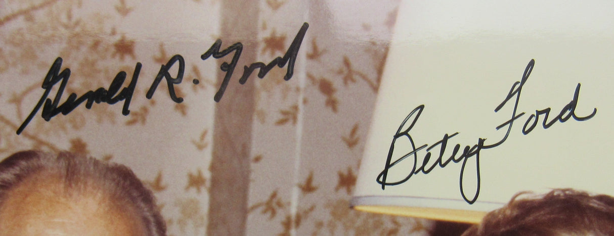 Gerald Ford Betty Ford Signed Auto 8x10 JSA LOA B45655