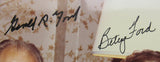 Gerald Ford Betty Ford Signed Auto 8x10 JSA LOA B45655