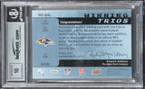(3) Flacco, Lewis & Reed Signed 2009 SPX Trios #BAL #23/25 Card Auto 10 BAS Slab