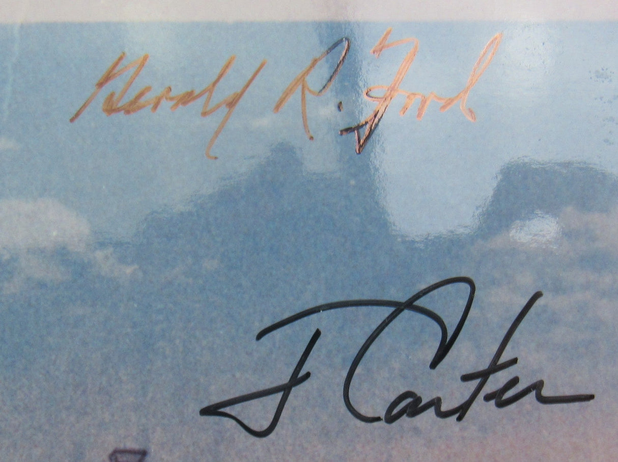 Jimmy Carter Gerald Ford Betty Ford Signed Auto 8x10 PSA/DNA I34034