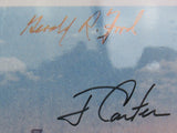 Jimmy Carter Gerald Ford Betty Ford Signed Auto 8x10 PSA/DNA I34034