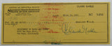 Clark Gable Signed Auto Check PSA/DNA C81669