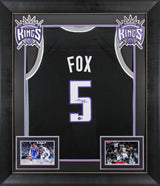 De'Aaron Fox Authentic Signed Black Pro Style Framed Jersey BAS Witnessed