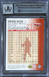 Hawks Dominique Wilkins Signed 2000 UD Century Legends #47 Card Auto 10 BAS Slab