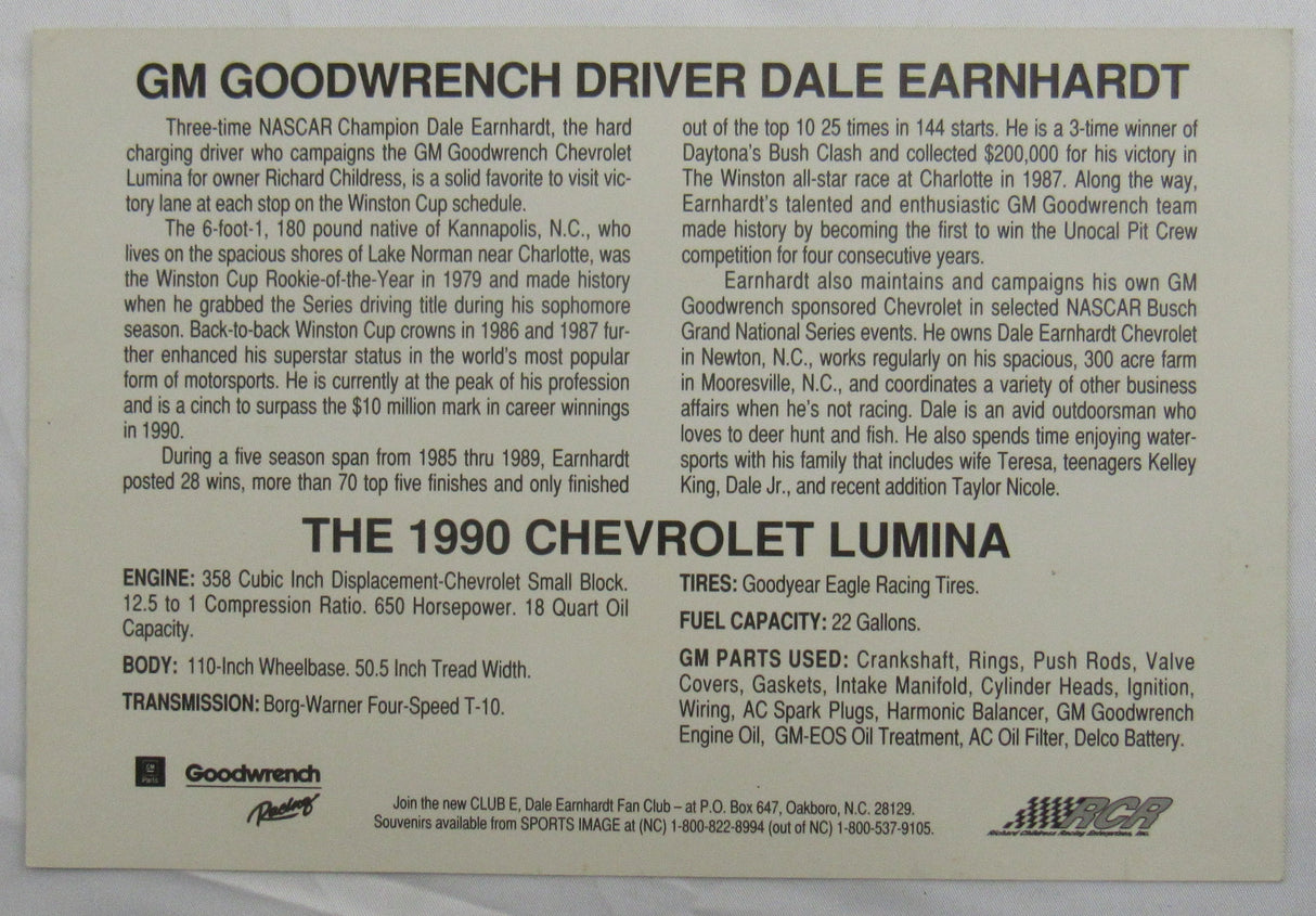 Dale Earnhardt Jr. Signed Auto 6x9 Photo JSA D91076