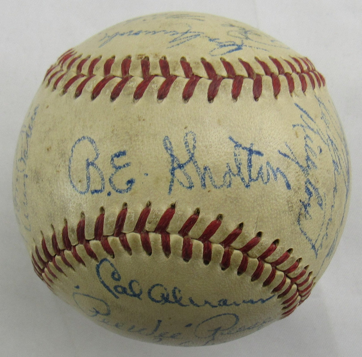 Roy Campanella Duke Snider Billy Cox +21 Signed Auto 1950 Dodgers Team Signed Baseball JSA LOA B34735