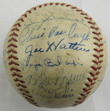 Roy Campanella Duke Snider Billy Cox +21 Signed Auto 1950 Dodgers Team Signed Baseball JSA LOA B34735