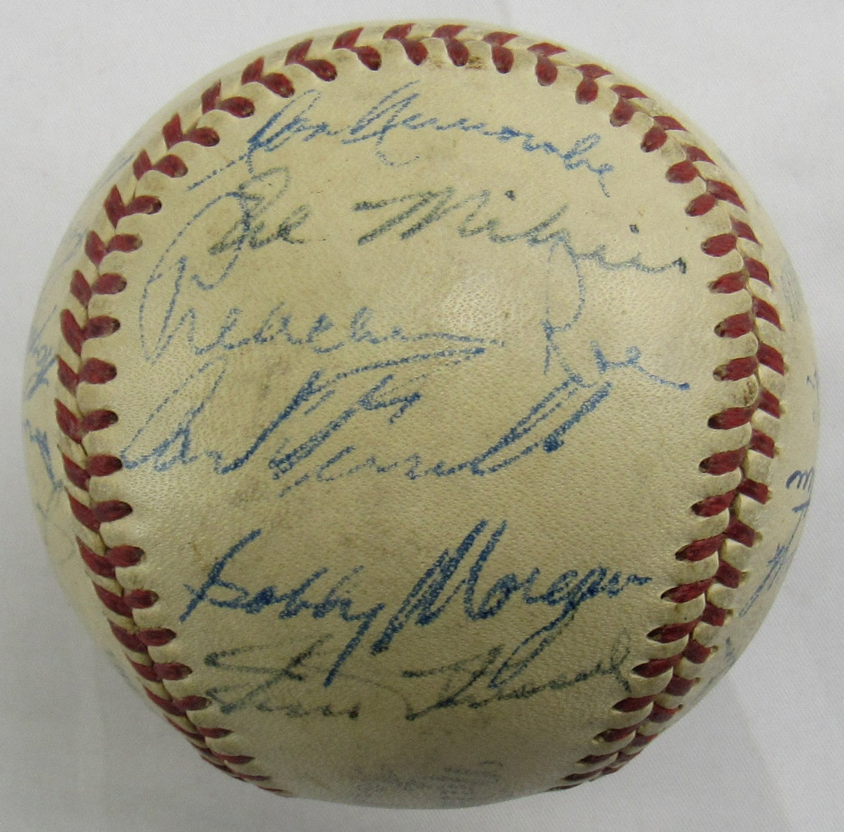 Roy Campanella Duke Snider Billy Cox +21 Signed Auto 1950 Dodgers Team Signed Baseball JSA LOA B34735