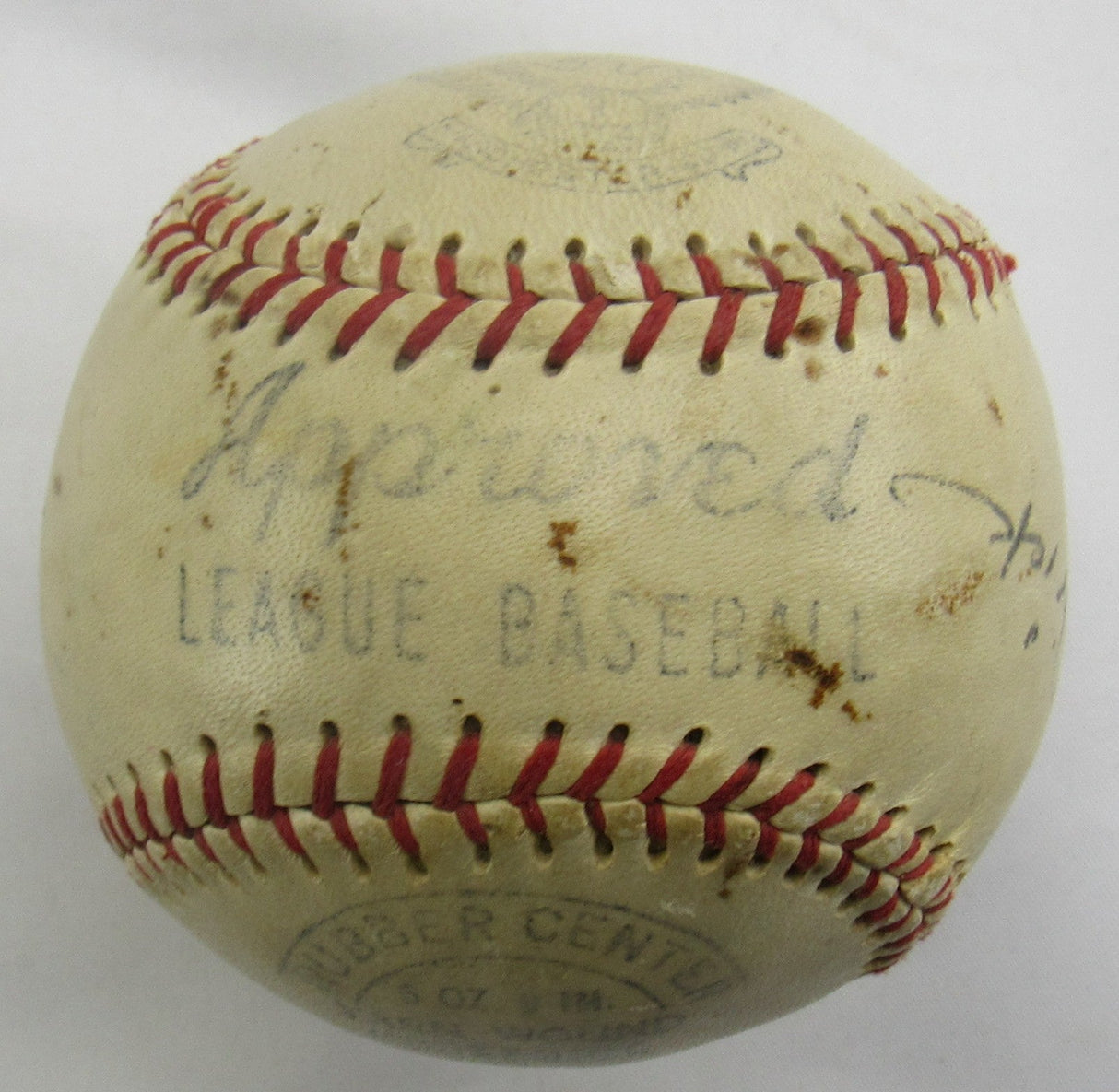 Tris Speaker Dizzy Dean Ford Frick +2 Signed Auto Baseball JSA LOA Y96327