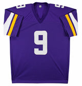 J.J. McCarthy Authentic Signed Purple Pro Style Jersey BAS Witnessed