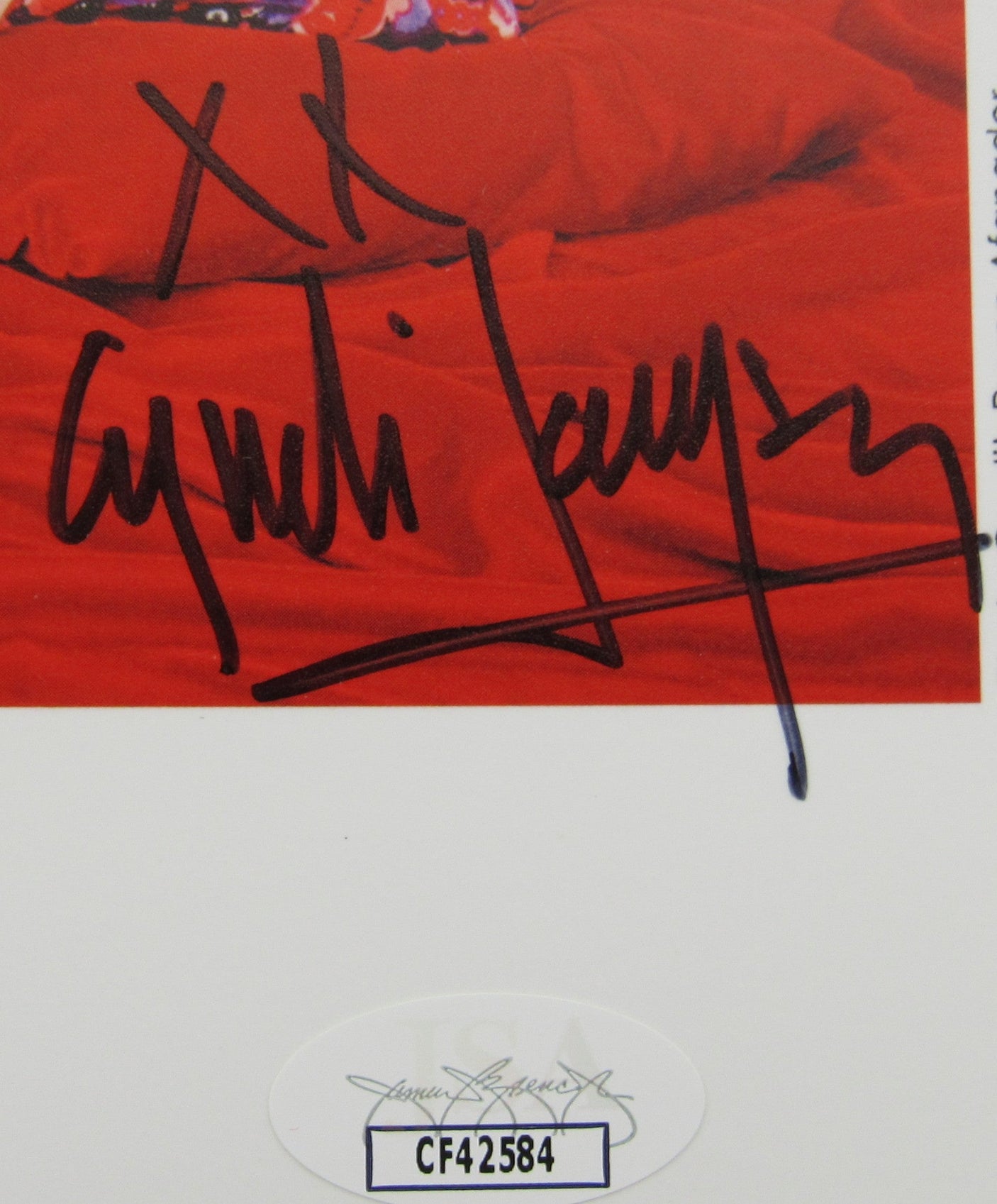 Cyndi Lauper Signed Auto 8x10 Photo JSA CF42584