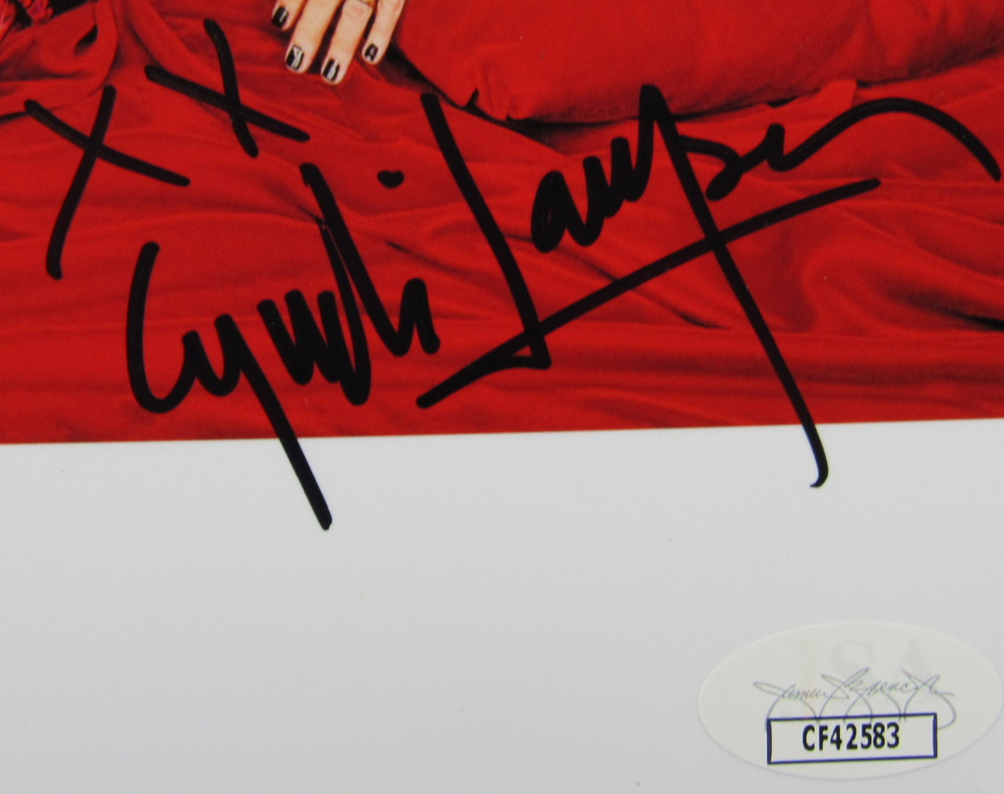 Cyndi Lauper Signed Auto 8x10 Photo JSA CF42583