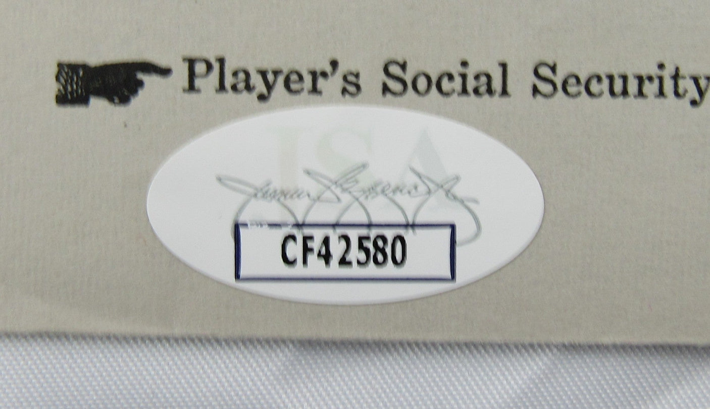 Ralph Kiner Signed Auto Contract JSA CF42580