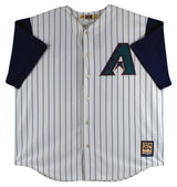 D-Backs Luis Gonzalez "Career Stat" Signed Majestic Coolbase Jersey BAS Witness