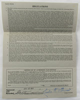Ralph Kiner Signed Auto Contract JSA CF42580