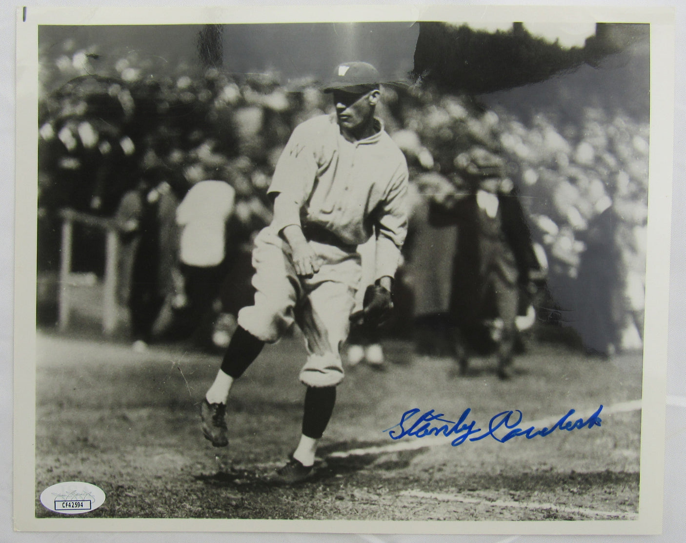 Stan Coveleski Signed Auto 8x10 Photo JSA CF42594