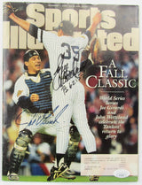 Joe Girardi John Wetteland Signed Auto Sports Illustrated Magazine JSA CF42636