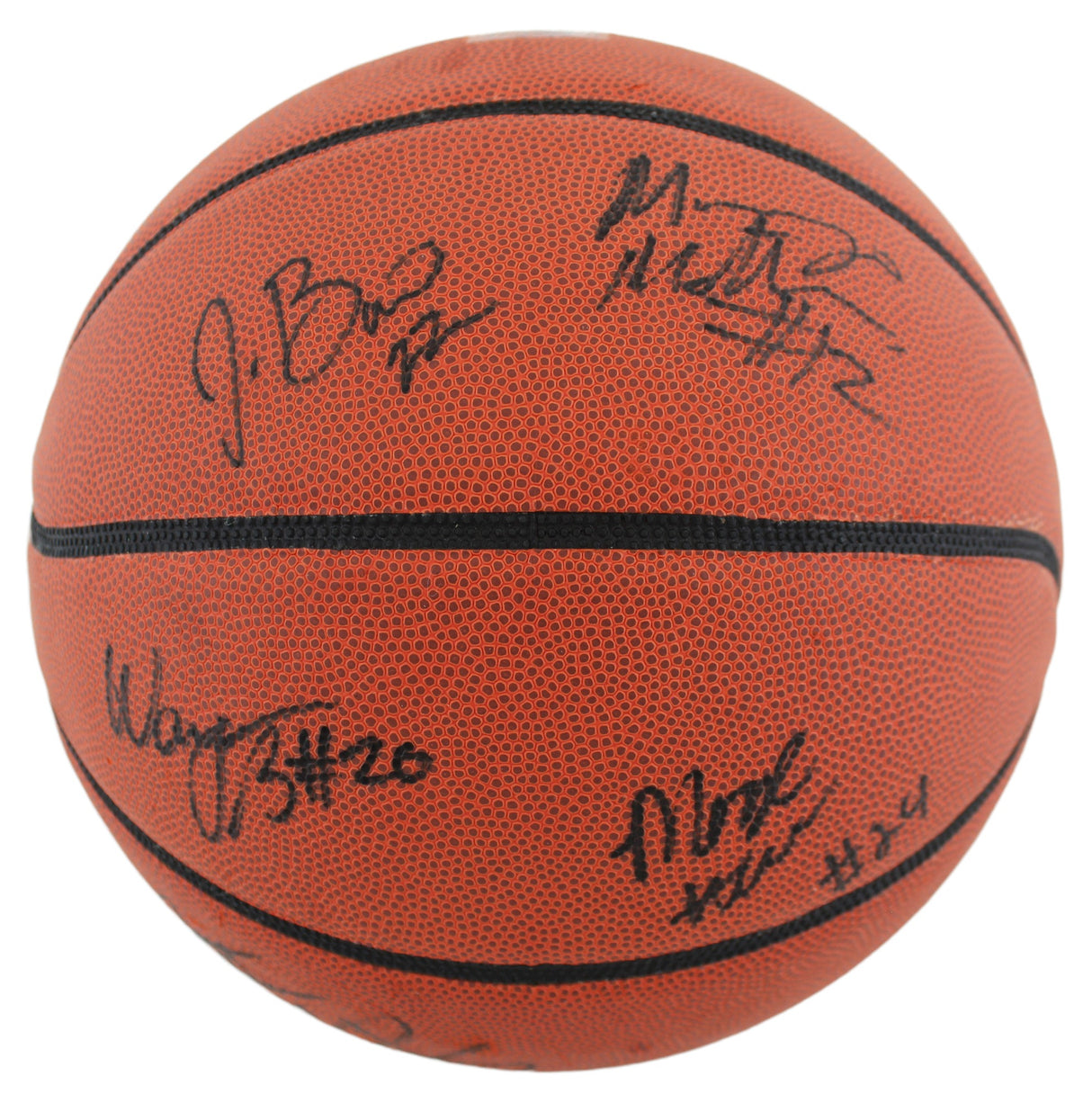 2011-12 Louisville (10) Harrell, Silva +8 Signed Wilson Basketball BAS #AB77945