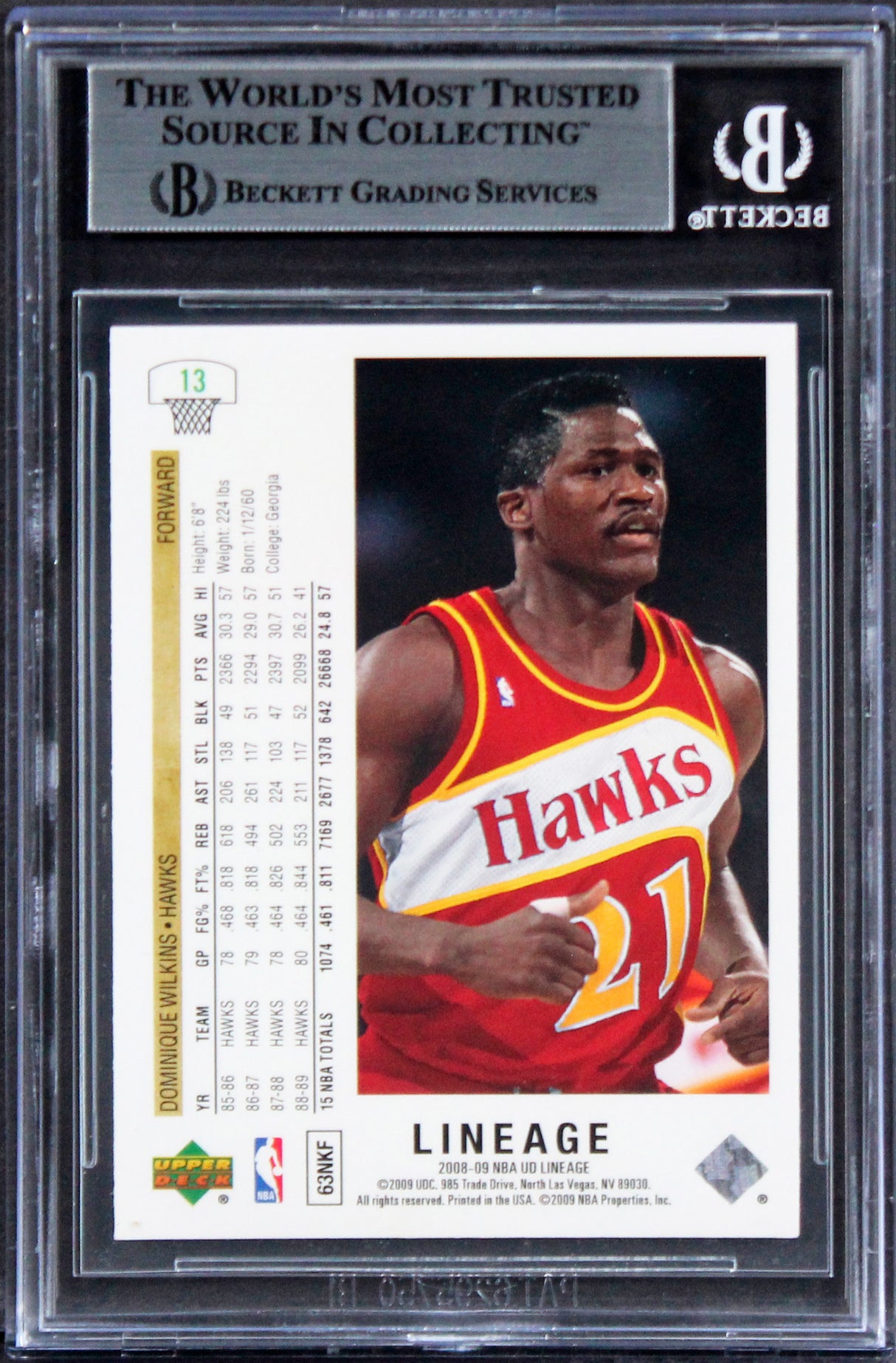 Knicks Patrick Ewing Signed 1986 Fleer #32 RC Card Auto Graded 10! BAS Slabbed 1