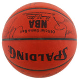 1984-85 Nuggets (14) English, Lever Signed Spalding Official NBA Basketball BAS
