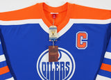 Oilers Wayne Gretzky Signed Blue 1986-87 Vintage Hockey M&N Jersey BAS #AC26680