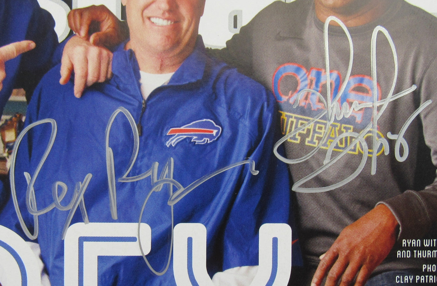 Thurman Thomas Rex Ryan Signed Auto Sports Illustrated Magazine JSA CF42633