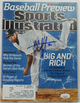 CC Sabathia Signed Auto Sports Illustrated Magazine JSA CF42632